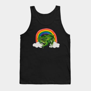 Tropical frog and rainbow Tank Top